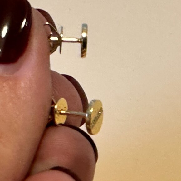 EF Collection Diamond Screw Stud 14k Yellow gold - Picture 9 of 10